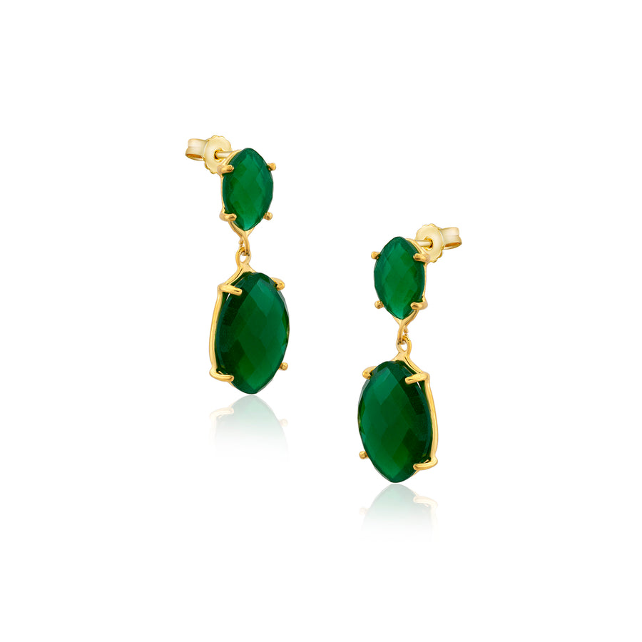 Seville Green Crystal Earrings