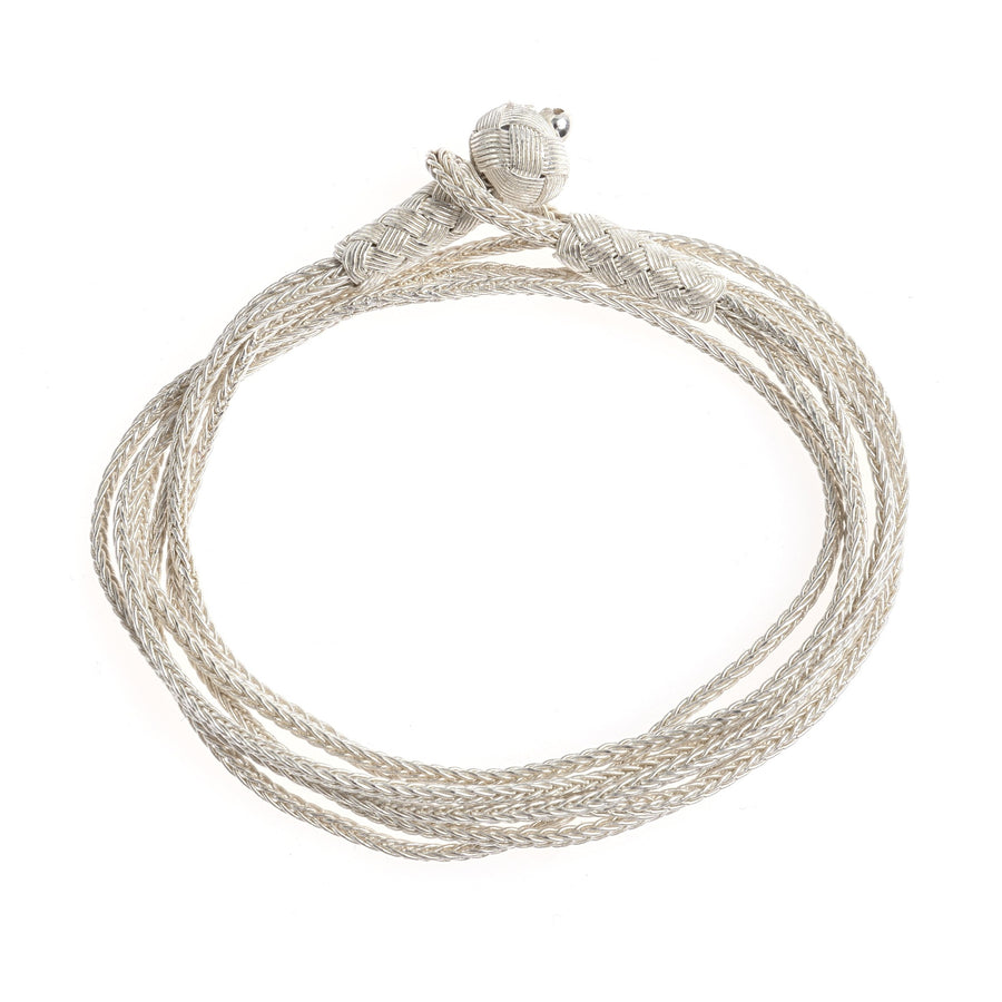 Silver Wrap-Around Bracelet