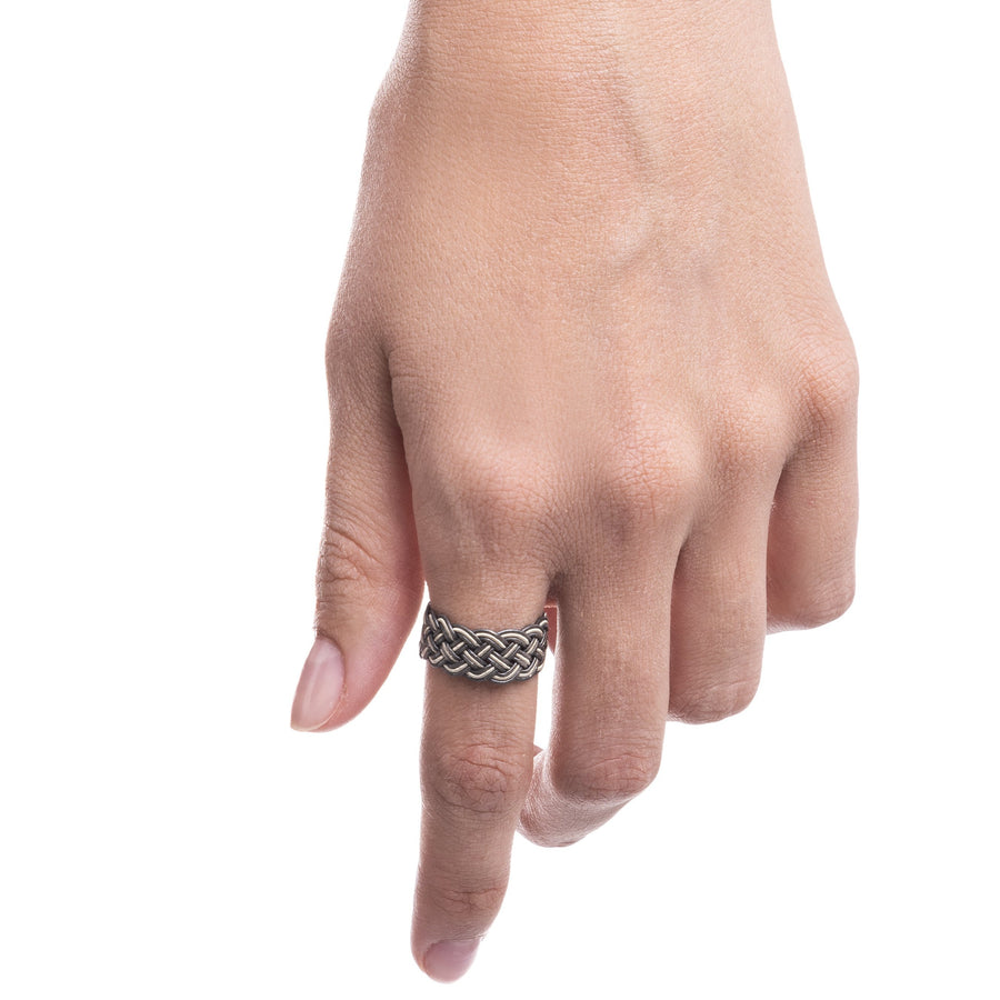 Woven Silver Ring - Artvin