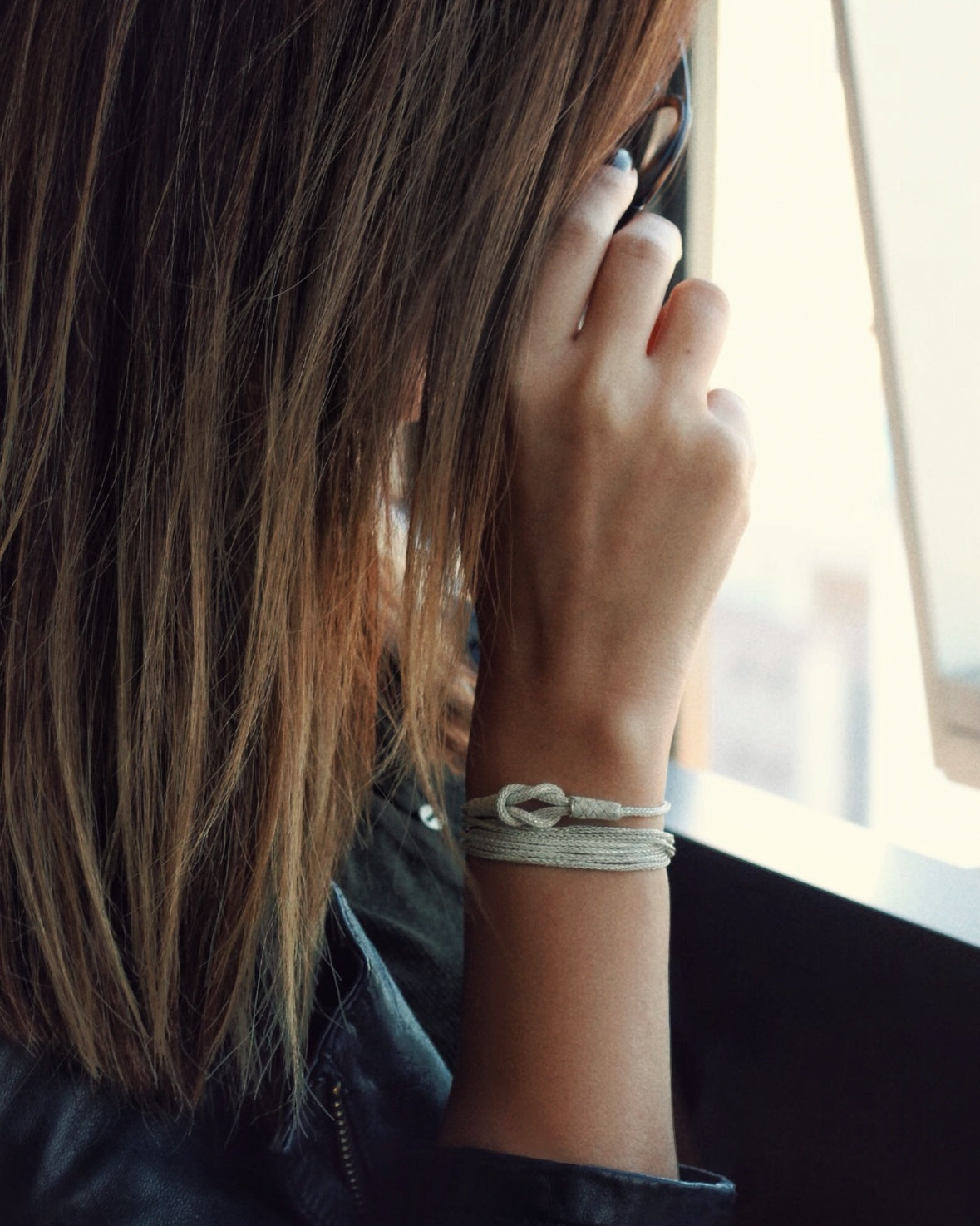 Woven Silver Knot Bracelet | Unique Sterling Silver Bracelet – Seyahan