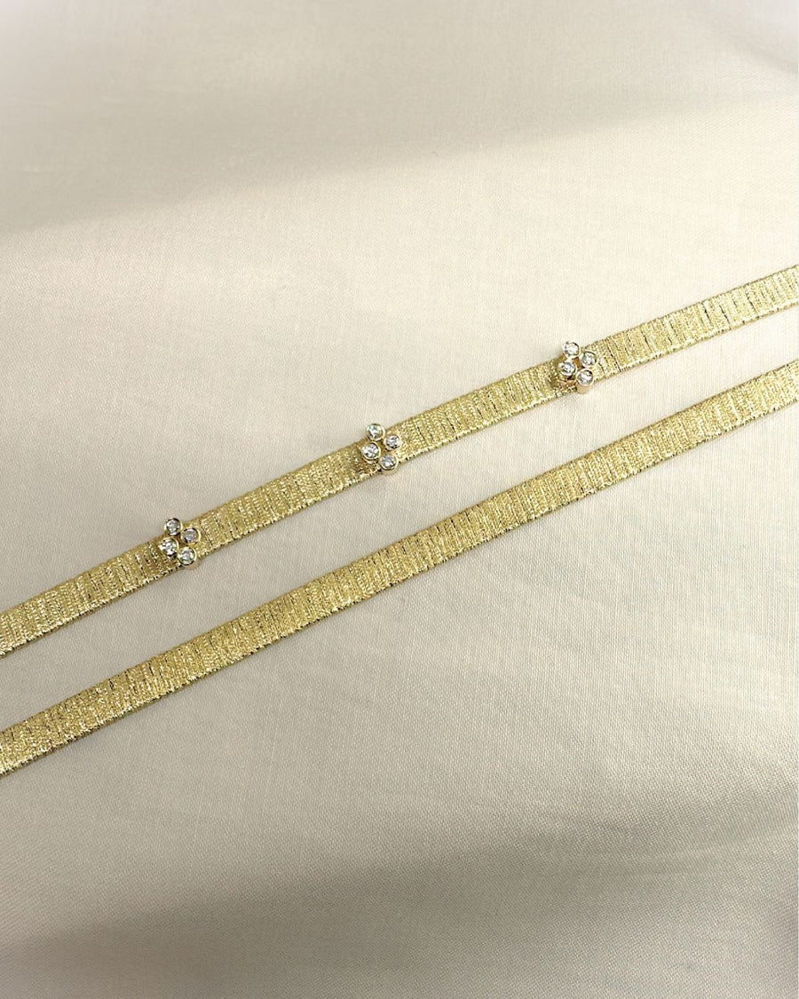 The Frances Bracelet -Diamond Threaded