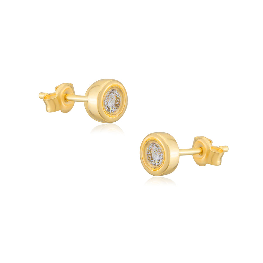 14k Gold Diamond Earrings