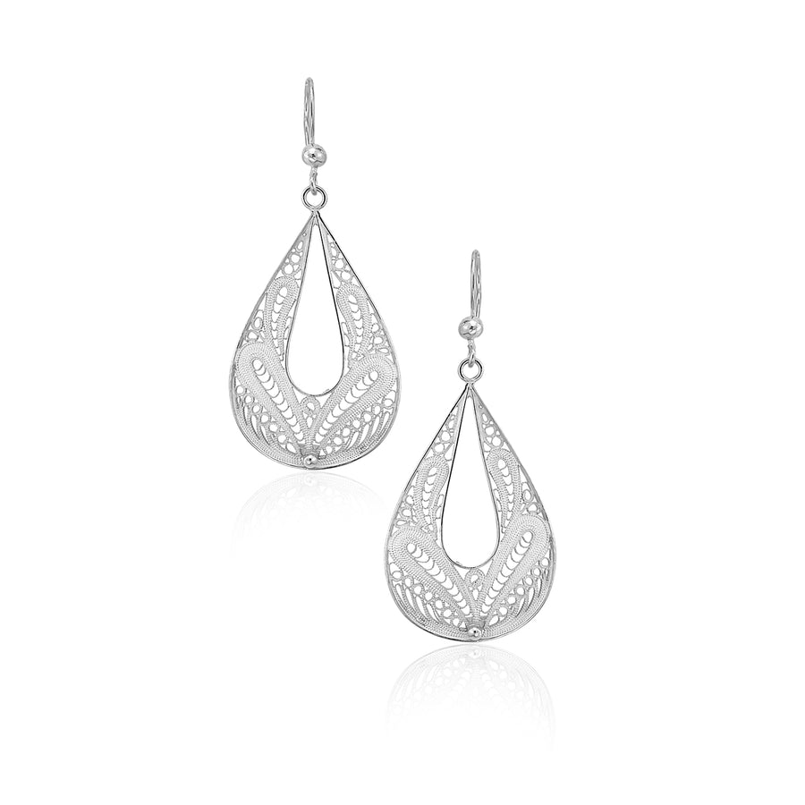 Lelya Silver Filigree Earrings