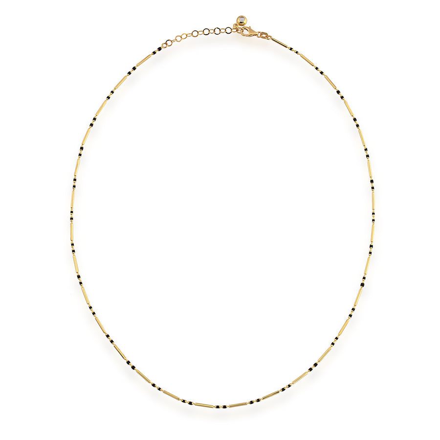 14k Enamel Bead Neckaces