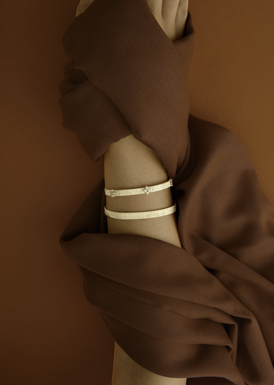 The Frances Bracelet -Diamond Threaded
