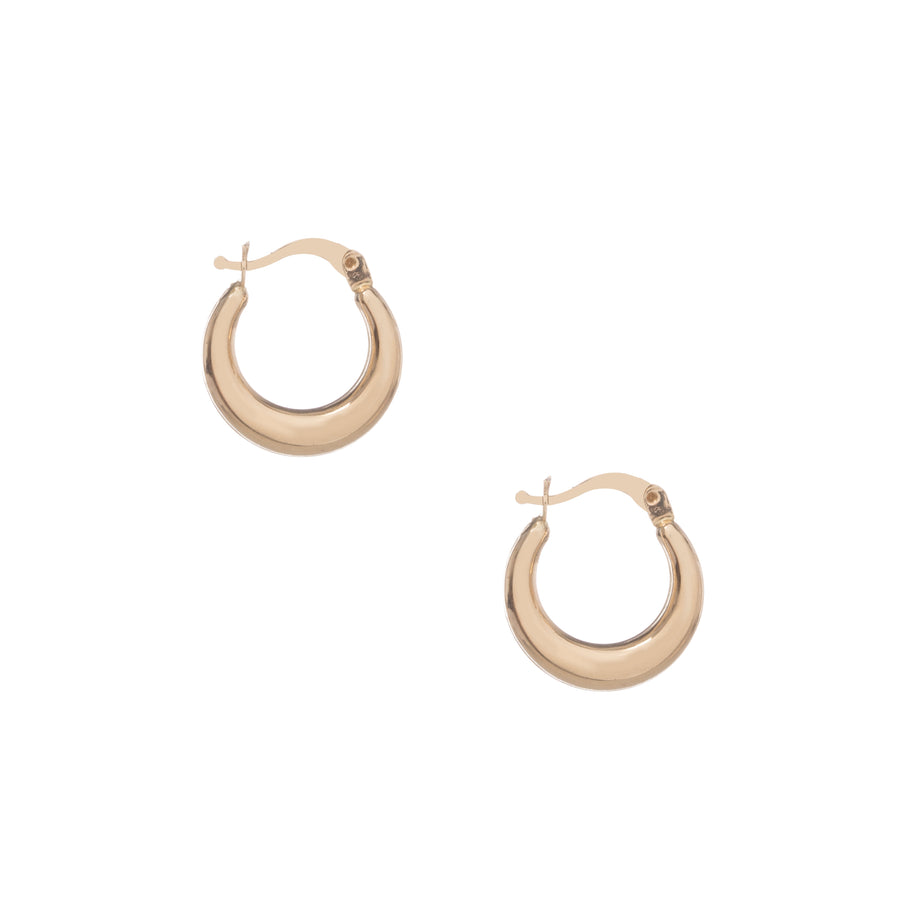 14k Solid Gold Hoops