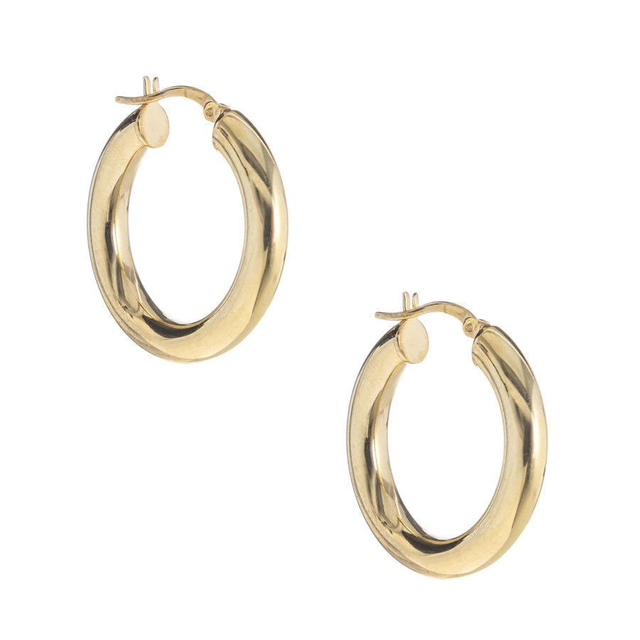 Thick Gold Hoops (large)