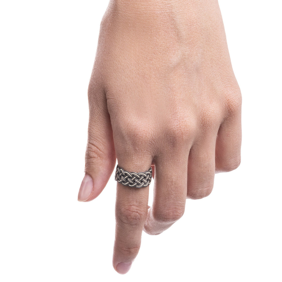 Woven Silver Ring - Sinop
